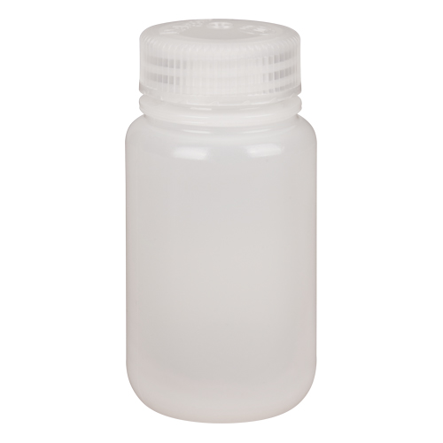 Bouteilles &agrave; large ouverture, Ronde, 4 oz, Plastique Moffatt Supply & Specialties