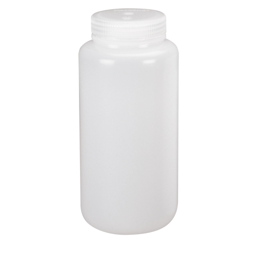 Wide-Mouth Bottles, Round, 8 oz., Plastic Moffatt Supply & Specialties