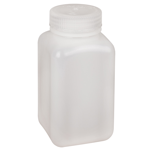 Easy-Grip Space-Saver Bottles, Square, 16 oz., Plastic Moffatt Supply & Specialties