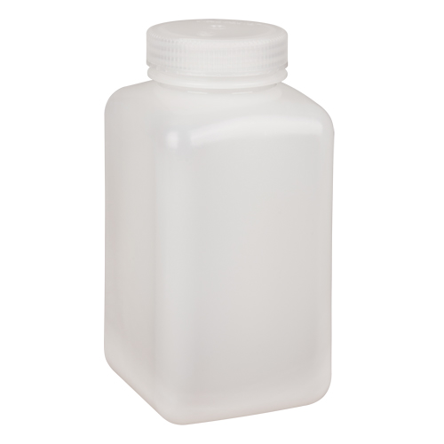 Easy-Grip Space-Saver Bottles, Square, 32 oz., Plastic Moffatt Supply & Specialties
