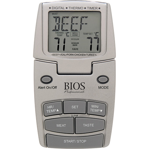 Meat Thermometer, Contact, Digital, 14-392°F (10-200°C) Moffatt Supply & Specialties