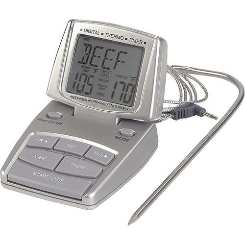 Meat Thermometer, Contact, Digital, 14-392°F (10-200°C) Moffatt Supply & Specialties