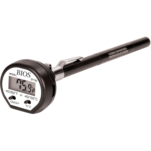 Thermom&egrave;tres &agrave; tige, Contact, Num&eacute;rique, -40,0-302,0°F (-40,0-150,0°C) Moffatt Supply & Specialties