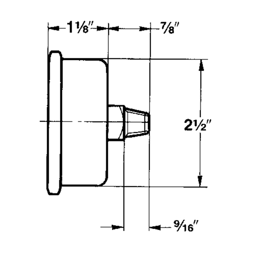 Pressure Gauges, 2-1/2" , 30" Hg-0" Vac., Bottom Mount, Liquid Filled Analogue Moffatt Supply & Specialties
