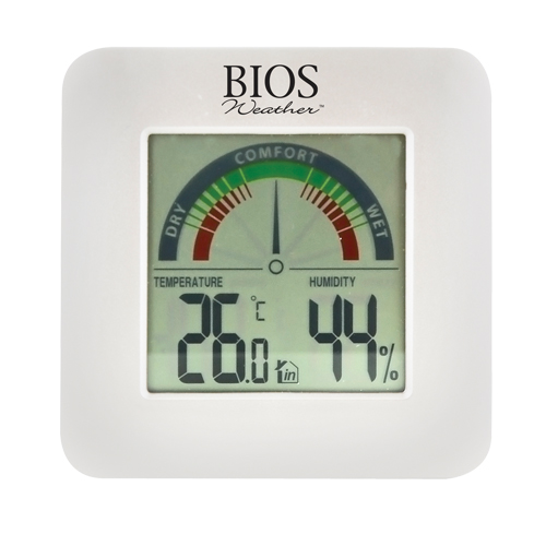 Indoor Hygrometers with BIOS Comfort Scale, Contact, Digital, -58-158°F (-50-70°C) Moffatt Supply & Specialties