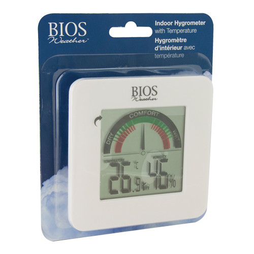 Indoor Hygrometers with BIOS Comfort Scale, Contact, Digital, -58-158°F (-50-70°C) Moffatt Supply & Specialties