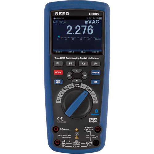 True RMS Industrial Multimeter, AC/DC Voltage, AC/DC Current Moffatt Supply & Specialties