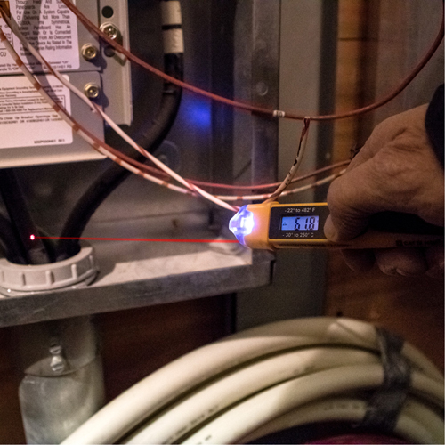 Non-Contact Voltage Tester with Infrared Thermometer Moffatt Supply & Specialties