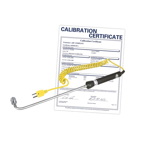 Sonde thermocouple de surface &agrave; angle droit avec certificat de calibration, 500 °C (932°F) Temp. max. Moffatt Supply & Specialties