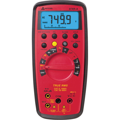 37XR-A True RMS Digital Multimeter, AC/DC Voltage, AC/DC Current Moffatt Supply & Specialties