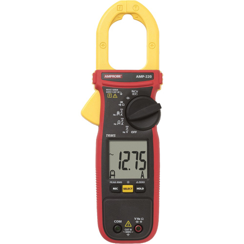 AMP-220 TRMS Clamp Meter, AC/DC Voltage, AC/DC Current Moffatt Supply & Specialties