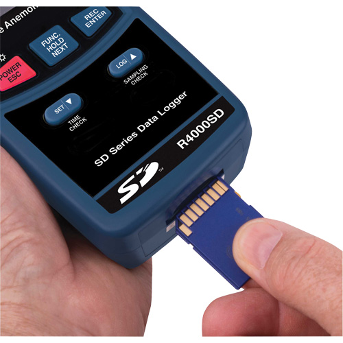 Thermo-Anemometer, Data Logging, 0.4 to 30.0 m/sec Air Velocity Range Moffatt Supply & Specialties