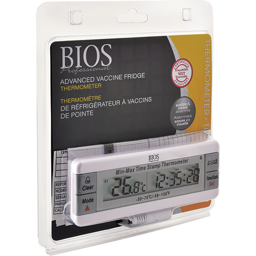 Thermom&egrave;tre pour vaccins, Contact, Num&eacute;rique, -50-70°F (-58-158°C) Moffatt Supply & Specialties