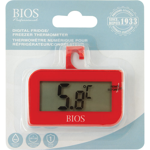 Fridge/Freezer Thermometer, Non-Contact, Digital, -4-122°F (-20-50°C) Moffatt Supply & Specialties