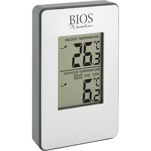 Thermom&egrave;tre sans fil int&eacute;rieur/ext&eacute;rieur, Sans contact, Analogique, 31-158°F (-35-70°C) Moffatt Supply & Specialties