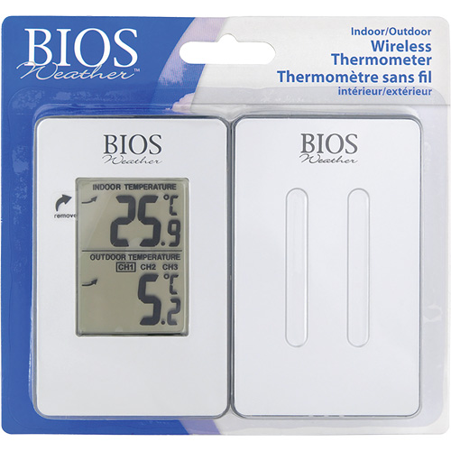 Thermom&egrave;tre sans fil int&eacute;rieur/ext&eacute;rieur, Sans contact, Analogique, 31-158°F (-35-70°C) Moffatt Supply & Specialties