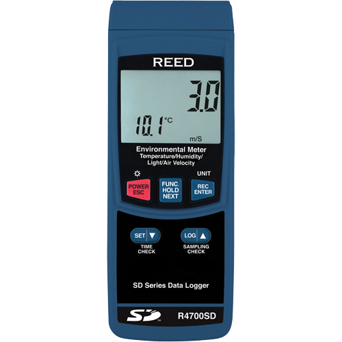 Compteur environnemental &agrave; enregistrement de donn&eacute;es avec certificat de calibration Moffatt Supply & Specialties