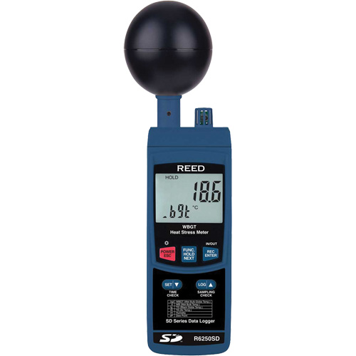 Data Logging Heat Stress Meter with NIST Certificate Moffatt Supply & Specialties