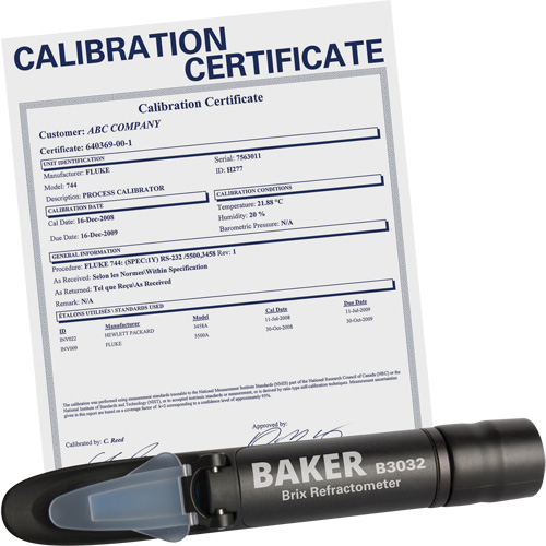 Refractometer with ISO Certificate, Analogue (Sight Glass), Br Moffatt Supply & Specialties