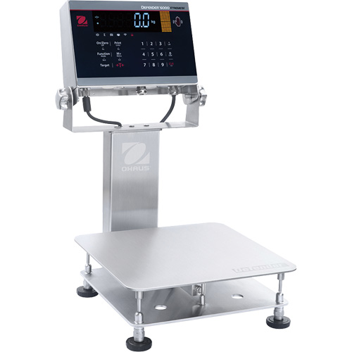 Defender 6000 Washdown Bench Scale, 25 lbs. Capacity, 11-4/5" L x 11-4/5" W Moffatt Supply & Specialties
