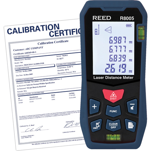 Laser Distance Meter with ISO Certificate, 0' - 164' (0 m - 50 m) Range, Digital (Electronic) Moffatt Supply & Specialties