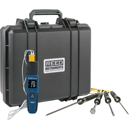 R1640 Smart Series Thermocouple Thermometer with Type-K Thermocouple Probes, Contact, Digital, 32-122°F (0-50°C) Moffatt Supply & Specialties
