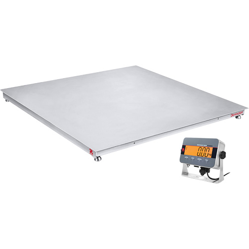 DEFENDER 3000 Floor Scale, 2500 lbs. Capacity, 48" W x 48" L Moffatt Supply & Specialties