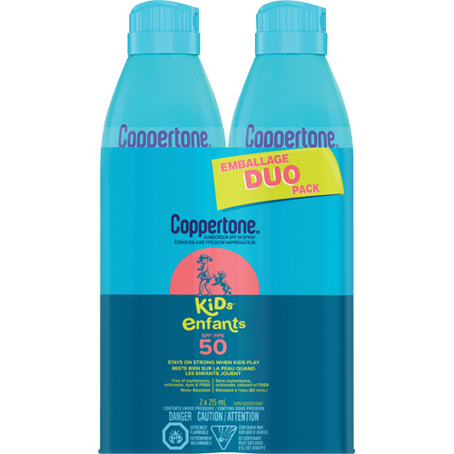 &eacute;cran solaire r&eacute;sistant &agrave; l'eau Kids, FPS 50, A&eacute;rosol Moffatt Supply & Specialties