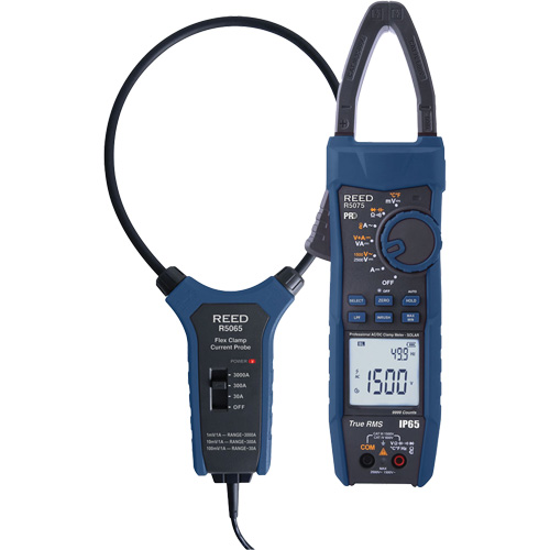 Solar Clamp Meter Kit with 18" Flexible Current Probe, AC/DC Voltage, AC/DC Current Moffatt Supply & Specialties