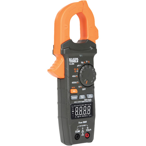 Digital Clamp Meter, TRMS Auto-Ranging 400 Amp, AC/DC Voltage, AC Current Moffatt Supply & Specialties