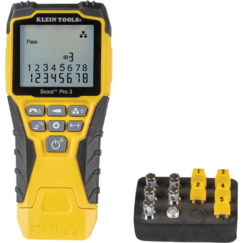 Ethernet Cable Tester Kit with Scout&reg; Pro 3 Tester, Remotes & Adapter Moffatt Supply & Specialties