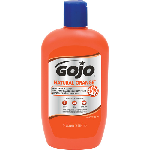 Natural Orange Hand Cleaner, Pumice, 414 ml, Bottle, Citrus/Orange Moffatt Supply & Specialties