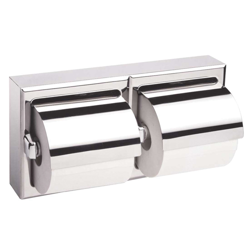 Two-Roll Toilet Paper Dispenser with Hoods, Multiple Roll Capacity Moffatt Supply & Specialties