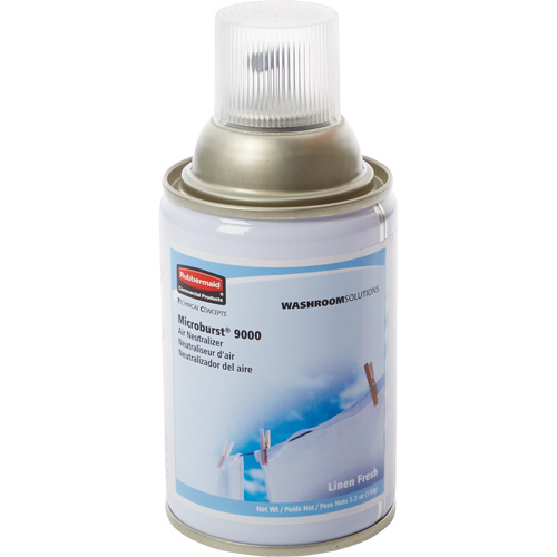 Microburst&reg; 9000 Dispenser Refills, Linen Fresh, Aerosol Can Moffatt Supply & Specialties