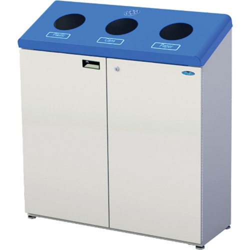 Stand Alone Recycling Stations, Bulk, Steel, 53.1 US Gal. Moffatt Supply & Specialties
