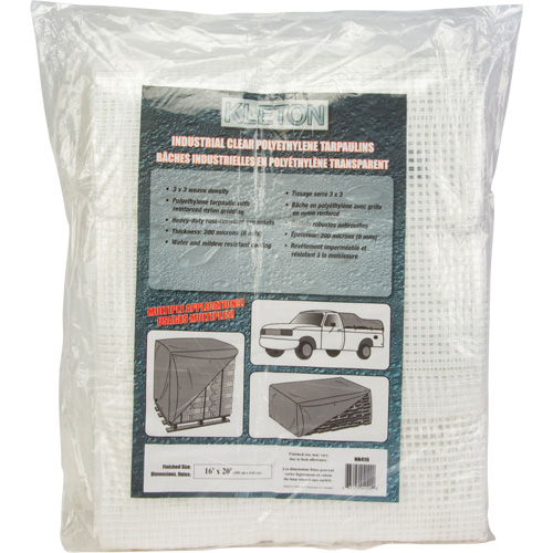 B&acirc;ches transparentes, 20' x 16' x 8 mils Moffatt Supply & Specialties