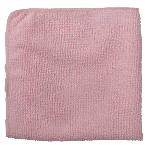 Chiffon de nettoyage pour travaux l&eacute;gers, Microfibre, Rouge Moffatt Supply & Specialties