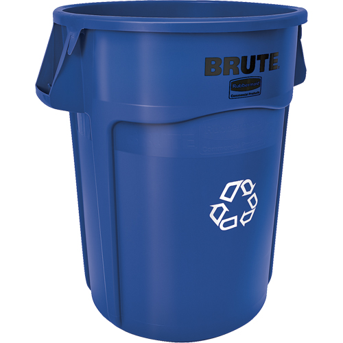 Contenants ronds pour le recyclage BRUTE, Vrac, Plastique, 44 gal. US Moffatt Supply & Specialties