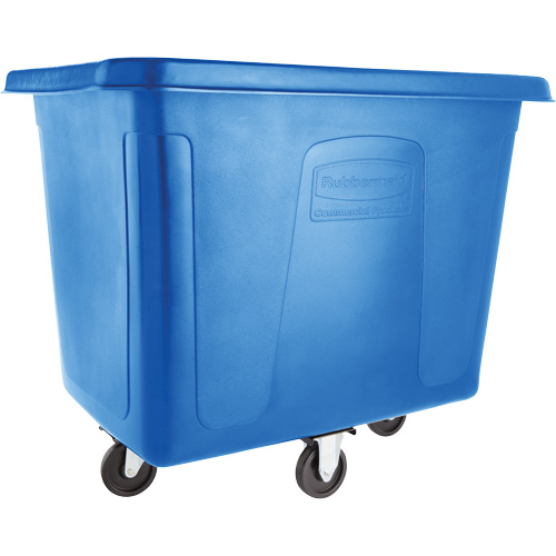 Cube Truck, Black Recycled Plastic, 38" L x 26" W x 28" H, 8 cu. Ft Volume, 300 lbs. Capacity Moffatt Supply & Specialties