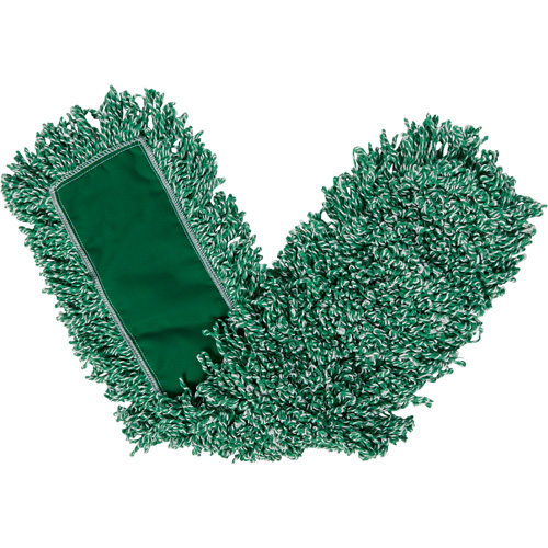 Vadrouille pour &eacute;pousseter en franges boucl&eacute;es, Style &agrave; enfiler, Microfibre, 36" lo x 5" la Moffatt Supply & Specialties