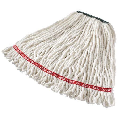 Vadrouille humide Web Foot sans r&eacute;tr&eacute;sissement, Antimicrobien, Fil, 20 oz, Style Boucle Moffatt Supply & Specialties