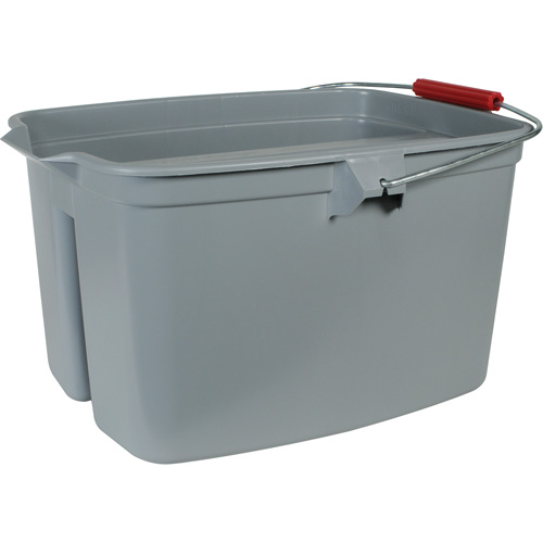 Seau &agrave; double usage, Capacit&eacute; de 5 gal. US (20 pintes), Gris Moffatt Supply & Specialties