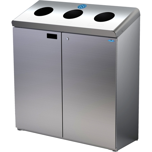 Station de recyclage au sol, Vrac, Acier inoxydable, 42 gal. Moffatt Supply & Specialties