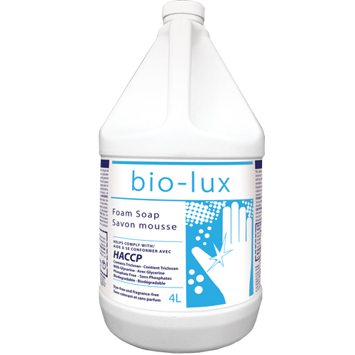 Savon antimicrobien Bio-Lux, Mousse, 4 L, Sans parfum Moffatt Supply & Specialties