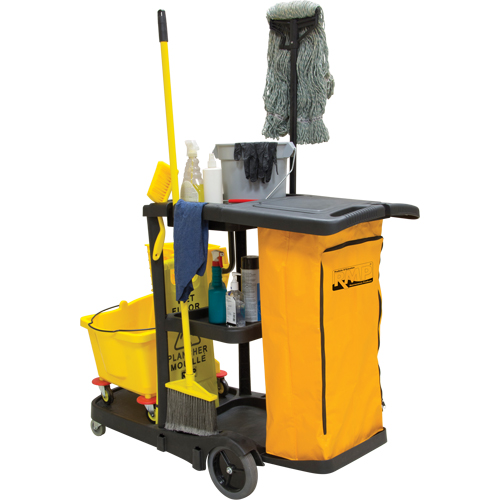 Chariot de nettoyage pour concierge Moffatt Supply & Specialties