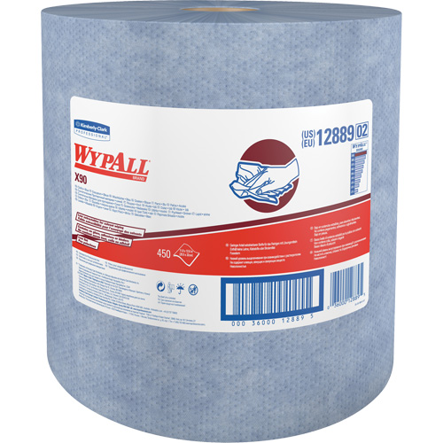 X90 Jumbo Roll Wipers, Heavy-Duty, 12-1/5" L x 12-2/5" W Moffatt Supply & Specialties