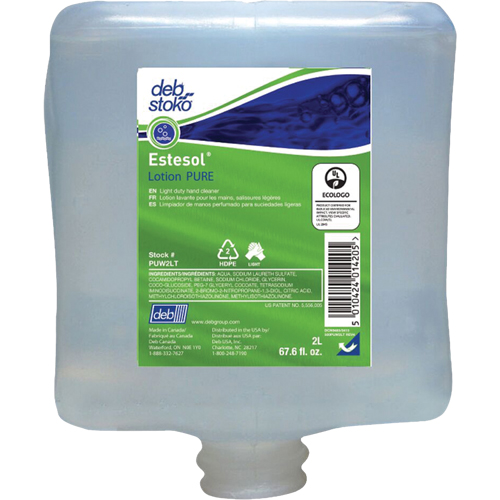 Nettoyant l&eacute;ger et pure pour les mains Estesol, Cr&egrave;me, 2 L, Recharge, Fraîcheur Moffatt Supply & Specialties