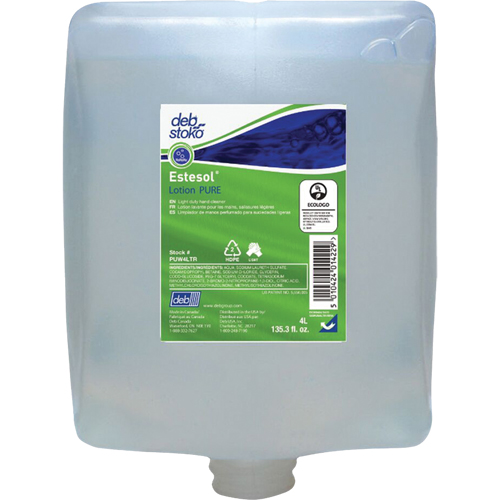 Estesol&reg; PURE Hand, Hair & Body Wash, Cream, 4 L, Refill, Fresh Scent Moffatt Supply & Specialties