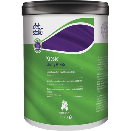 Kresto&reg; Cherry Wipes, 70 Wipes, 10" x 12" Moffatt Supply & Specialties