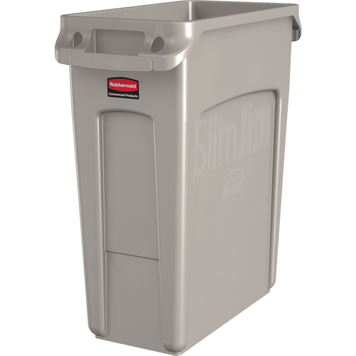 Contenants Slim Jim avec canaux de ventilation, De bureau, Poly&eacute;thyl&egrave;ne, 16 gal. US Moffatt Supply & Specialties